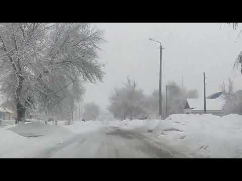 Видео: Актобе, Курайли еду до зубного  22. 02.2022 г.