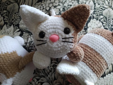 Видео: МК котик вязаный крючком