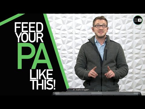 Видео: Behringer X32 — матричная установка для питания PA