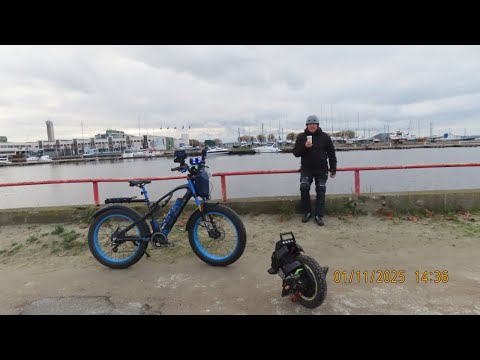 Видео: LANKELEISI - пруд Сависаара - Маяка - город - пляж - Игорь -Дима - покатушка с Валентином.01.11.2025