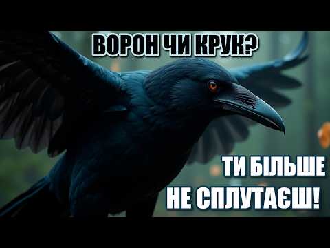 Видео: ВОРОН, ГРАК чи КРУК? Тепер ви більше НЕ СПЛУТАЄТЕ! Як відрізнити воронових