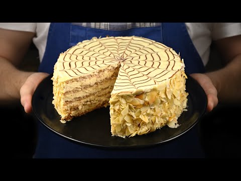 Видео: Торт Эстерхази без муки! Это самый вкусный миндальный торт. Так вкусно!