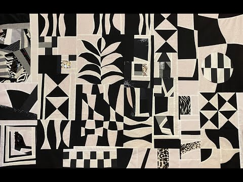 Видео: ЛОСКУТНОЕ ШИТЬЁ ЧЕРНО-БЕЛЫЕ БЛОКИ Гелла Чара