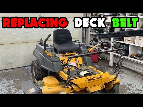 Видео: Замена палубного ремня на Cub Cadet RZT Zero Turn