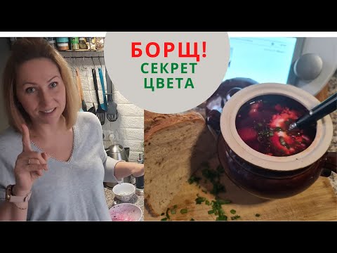 Видео: БОРЩ ! Открываю СЕКРЕТ Красного даже АЛОГО Цвета! В Термомиксе но можно и без)). Thermomix