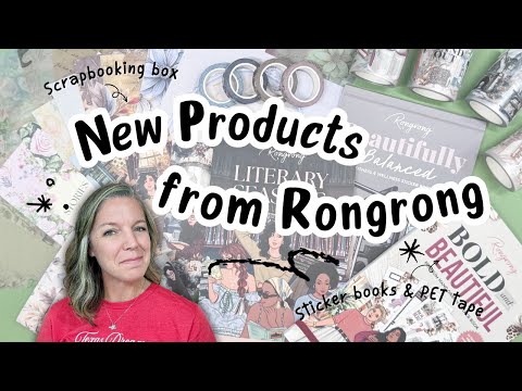 Видео: Распаковываем коллекцию Luxe & Wild от Rongrong Devoe | Альбомы с наклейками, ПЭТ-лента и коробка...