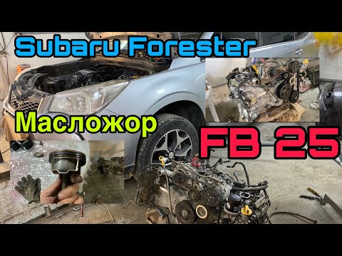 Видео: Ремонт двигателя FB-25 Subaru Forester. Масложор😅