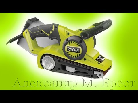 Видео: Ryobi EBS800 (шлифмашина ленточная)