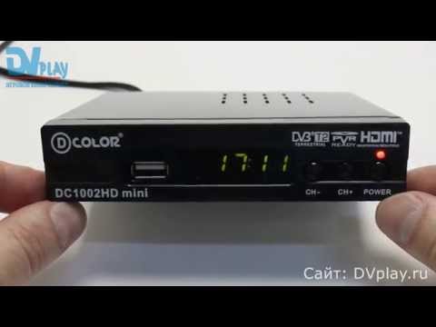 Видео: D-Color 1002HD mini - обзор DVB-T2 ресивера