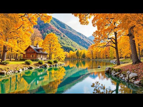 Видео: Красивая расслабляющая музыка и осенний пейзаж 🍂 Музыка для исцеления, снятия стресса и успокоени...