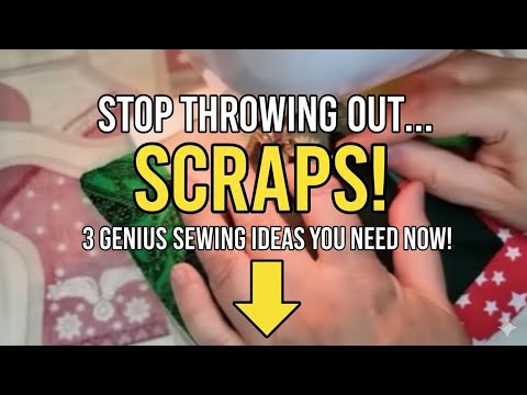 Видео: Хватит выбрасывать обрезки! 3 гениальные идеи для шитья, которые вам нужны прямо сейчас