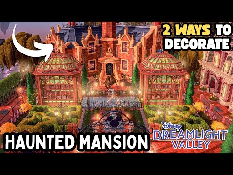 Видео: 2 способа декора ~ дизайн особняка с привидениями и кладбища, идея викторианского города ~ Disney...