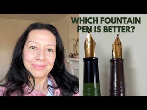Видео: Я протестировал обе перьевые ручки Sailor Fude de Mannen с углом наклона пера 40° и 55° (для нови...