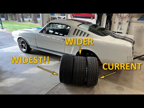 Видео: Установка максимально широких шин на классический Mustang