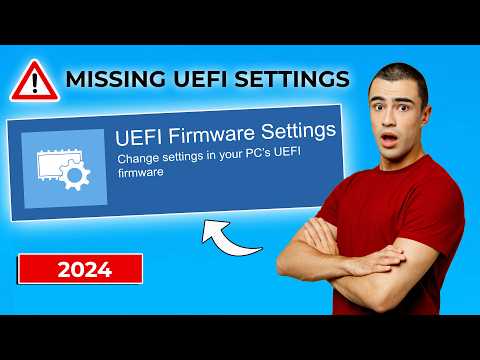 Видео: Исправление отсутствия настроек встроенного ПО UEFI в Windows 10 | Пошаговое руководство