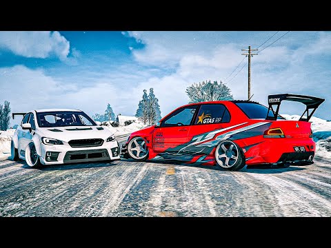 Видео: БЕЗУМНЫЙ ЗИМНИЙ ДРИФТ НА ПОЛНОМ ПРИВОДЕ. ГТА 5 РП/GTA 5 RP BURTON