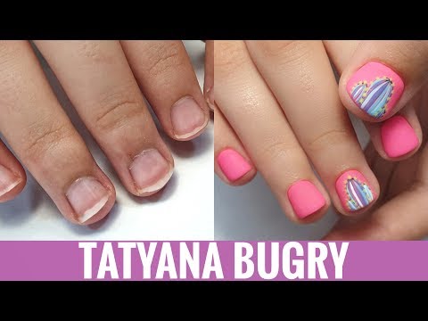 Видео: Детский Маникюр гель лаком/ Преображение ногтей До После/ ROXY / Татьяна Бугрий