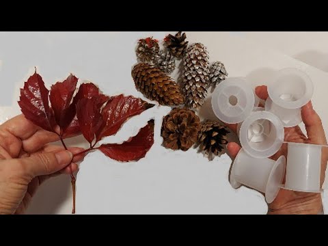 Видео: ШИШКИ+ЛИСТЬЯ+ПАЛКИ заливаю КЛЕЕМ ! Все в ШОКЕ ! DIY 4 идеи для дома-природного материала.[новый год]