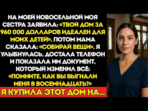 Видео: На Моем Новоселье Сестра Заявила, Что Мой Дом За 960 000 Должен Достаться Её Детям — А Мама Сказала