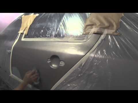 Видео: Шкода. Покраска переходом встык.