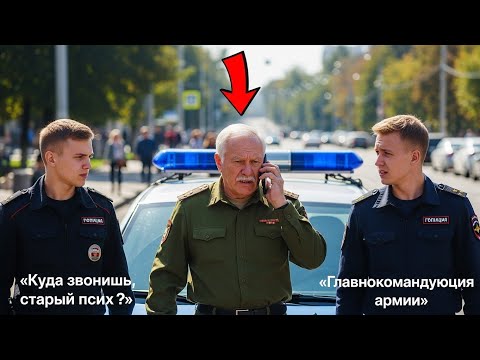Видео: Полиция Арестовала Пожилого Генерала Прямо На Улице, Но Один Звонок В Генштаб Всё Перевернул