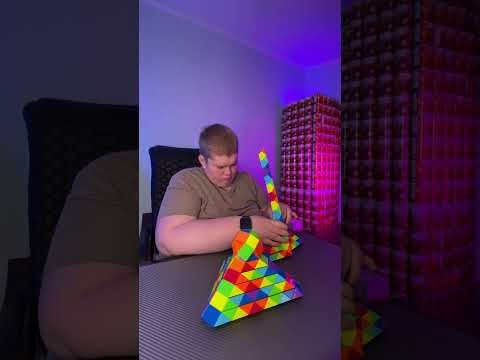 Видео: Змейка Рубика 144 элемента - ШАР НА ПИРАМИДЕ