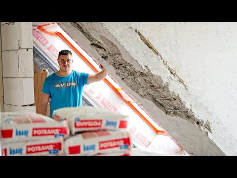 Видео: Ремонт квартир в Санкт-Петербурге: штукатурка стен и установка теневого плинтуса в деталях