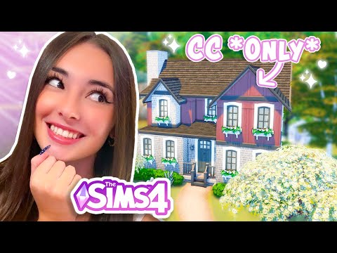 Видео: Я попробовал построить дом, используя *ТОЛЬКО* пользовательский контент в The Sims 4!