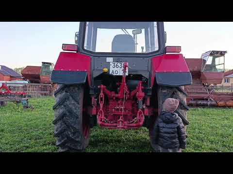 Видео: Мтз82.1 новый трактор в нашем хозяйстве.обзор на красного коня