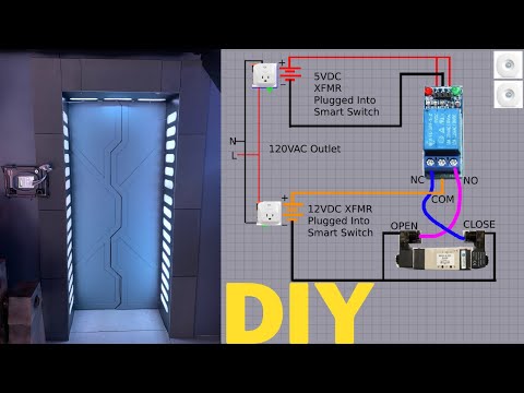 Видео: Как сделать автоматическую дверь в стиле «Звёздных войн» / «Звёздный путь» — своими руками, EP31