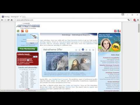 Видео: Astrotheme.com Сайт-база данных. Краткая инструкция
