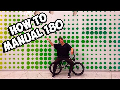 Видео: КАК СДЕЛАТЬ МАНУАЛ 180 на BMX, MTB || HOW TO MANUAL 180 on BMX, MTB