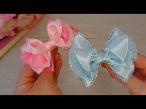 Видео: DIY 🎀 Сама нежность...Сделайте их обязательно..Delicate satin and organza bows