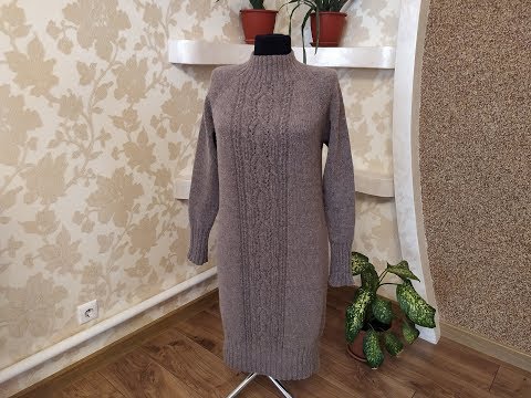 Видео: Платье (свитер) из пряжи "Borotalco". Часть 4. Закрытие петель.