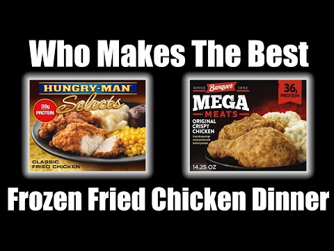 Видео: Кто лучше готовит замороженную жареную курицу на ужин? — Hungry Man или Banquet Mega Meats?