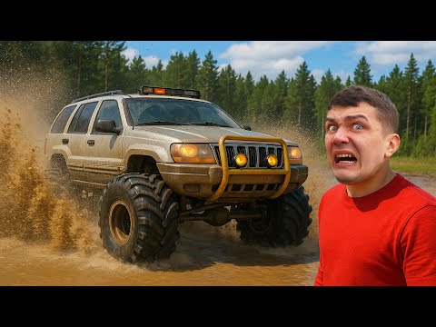 Видео: Оживляем JEEP на БЕЗДОРОЖЬЕ в лесу | Grand Cherokee на ШИШИГА МОСТАХ