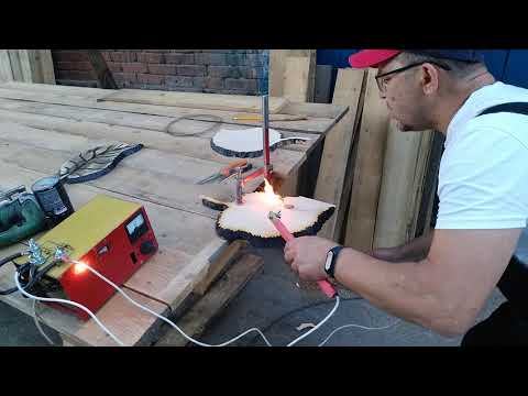 Видео: Резьба по дереву нихромовой струной.