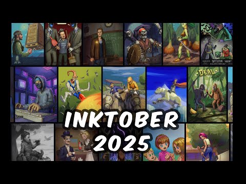 Видео: ТОННА арт скиллов с Inktober 2025