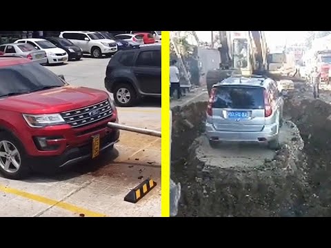 Видео: Наказания Автохамов за Неправильную Парковку!