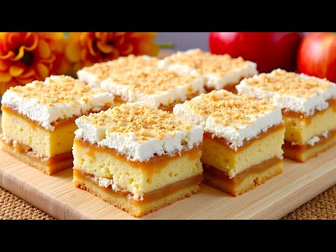 Видео: Новое рецепты яблочного пирога! Больше яблок, чем теста! Супер кремовый яблочный пирог за 15 минут!