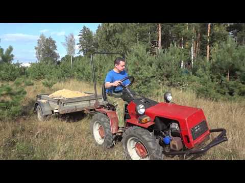 Видео: Беларус МТЗ 082 и автоприцеп. Созданы друг для друга. Минитрактор МТЗ 132