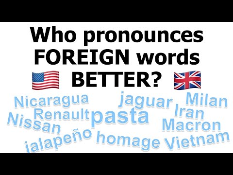 Видео: Кто правильно произносит иностранные слова, например PASTA? 🇺🇸 или 🇬🇧?