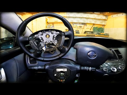 Видео: Как снять/разобрать руль Nissan Primera 2001-2008год