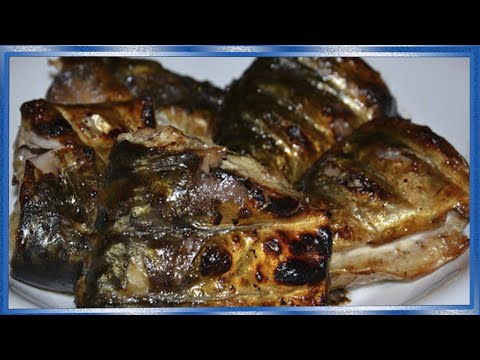 Видео: Шашлык из скумбрии, сочный и очень вкусный шашлык из рыбы, #17