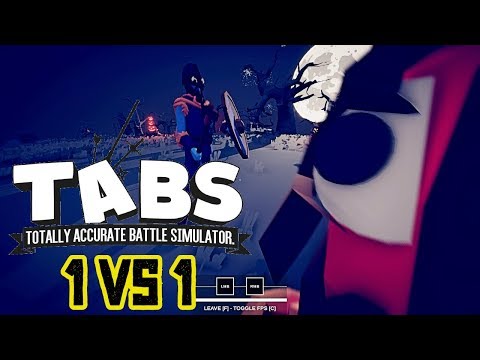 Видео: 1 VS 1 ОТ ПЕРВОГО ЛИЦА ПРОТИВ КАЖДОГО - Totally Accurate Battle Simulator (TABS/ТАБС) Часть I