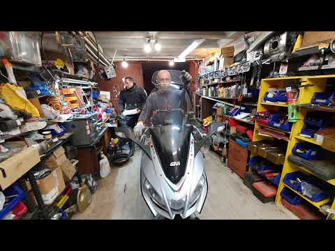 Видео: Aprilia SRV 850. Цепь\звёзды. GPS автосмазчик цепи.