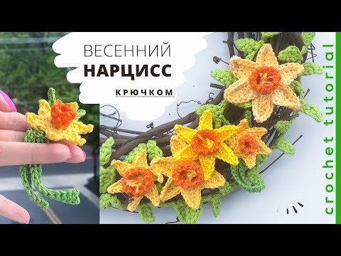 Видео: НАРЦИСС крючком ЛЕГКО И БЫСТРО. How to Crochet a DAFFODIL. Magicmornings.