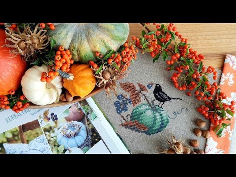 Видео: 248. Рукодельный микс 96/ Текстильный конверт с прозрачным окном/ Acufactum "Тыква и ежевика"