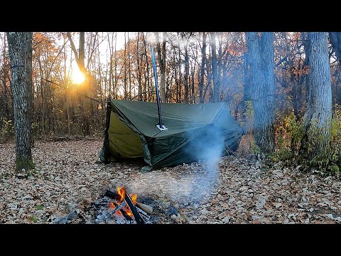 Видео: Кемпинг с горячей палаткой при минусовых температурах — OneTigris Tegimen Tent