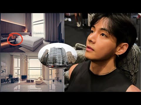 Видео: Давайте посмотрим на пентхаус Ким Тэхёна из BTS, который он только что купил за наличные.